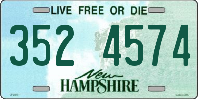 NH license plate 3524574