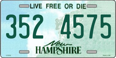 NH license plate 3524575