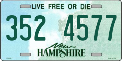 NH license plate 3524577