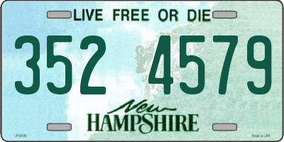 NH license plate 3524579