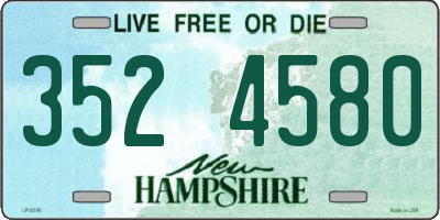NH license plate 3524580