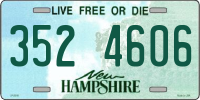 NH license plate 3524606