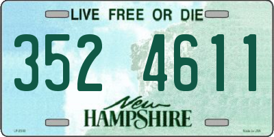 NH license plate 3524611