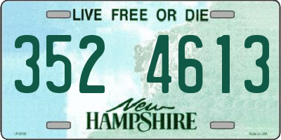 NH license plate 3524613