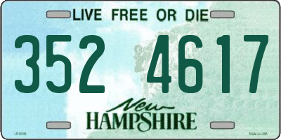 NH license plate 3524617