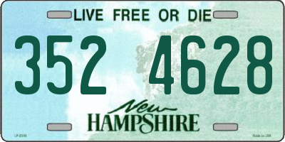 NH license plate 3524628