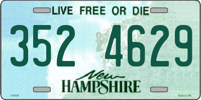 NH license plate 3524629