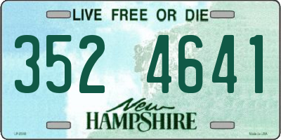 NH license plate 3524641