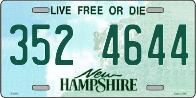 NH license plate 3524644