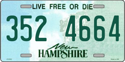 NH license plate 3524664