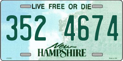 NH license plate 3524674