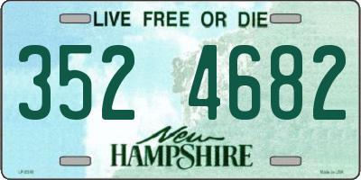 NH license plate 3524682