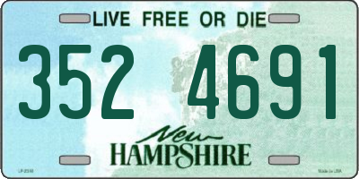 NH license plate 3524691