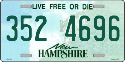 NH license plate 3524696