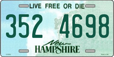 NH license plate 3524698