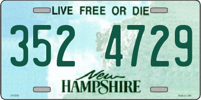 NH license plate 3524729