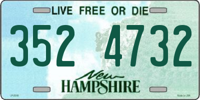 NH license plate 3524732