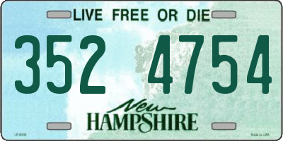 NH license plate 3524754