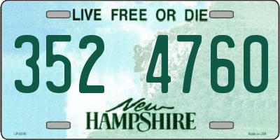 NH license plate 3524760