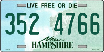 NH license plate 3524766