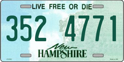NH license plate 3524771