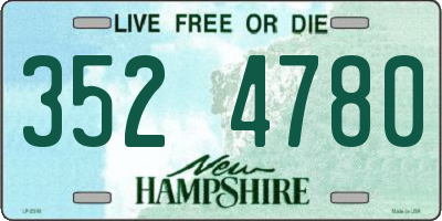 NH license plate 3524780