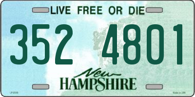 NH license plate 3524801