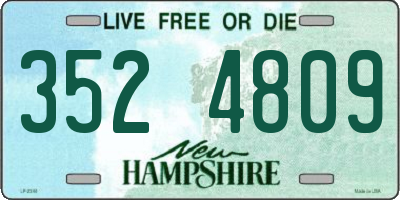 NH license plate 3524809