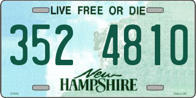 NH license plate 3524810
