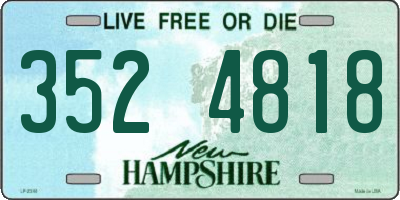 NH license plate 3524818