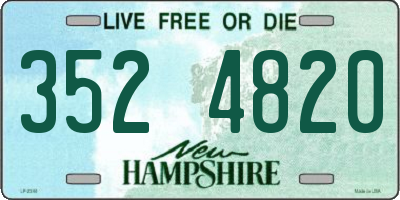 NH license plate 3524820