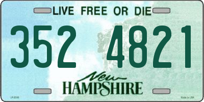 NH license plate 3524821