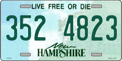NH license plate 3524823