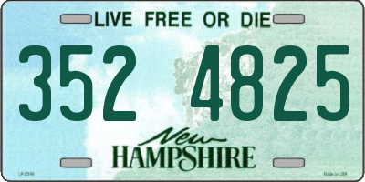 NH license plate 3524825