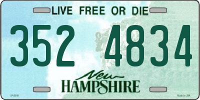 NH license plate 3524834
