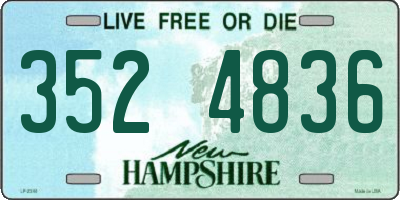 NH license plate 3524836