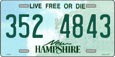 NH license plate 3524843