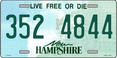 NH license plate 3524844