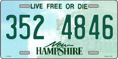 NH license plate 3524846