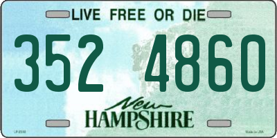 NH license plate 3524860