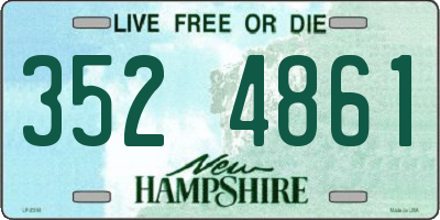 NH license plate 3524861