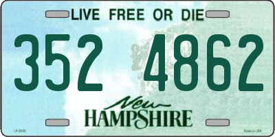 NH license plate 3524862