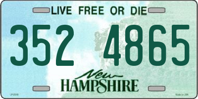 NH license plate 3524865