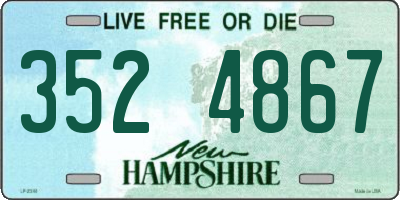 NH license plate 3524867