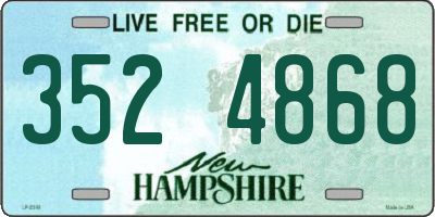 NH license plate 3524868