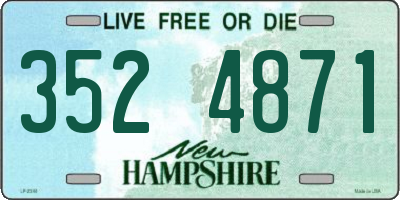 NH license plate 3524871