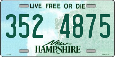 NH license plate 3524875