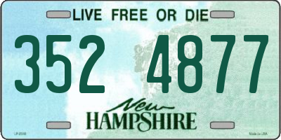 NH license plate 3524877