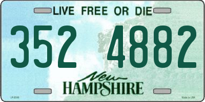 NH license plate 3524882