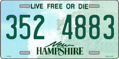 NH license plate 3524883